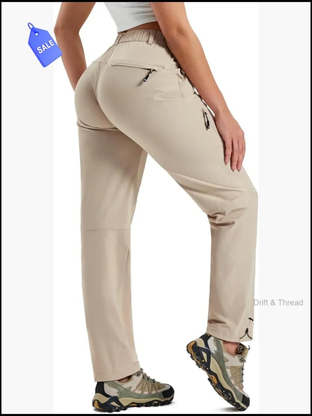 Hiking Cargo Pants Lightweight Quick Dry UPF 50 Water Resistant 5 Pockets